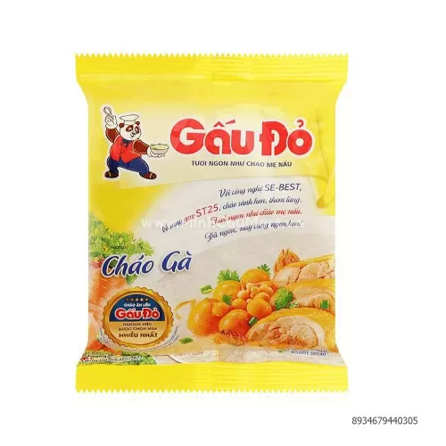 Cháo thịt gà, thịt bằm Gấu đỏ 50Gr  Cháo thịt gà, thịt bằm Gấu đỏ 50Gr