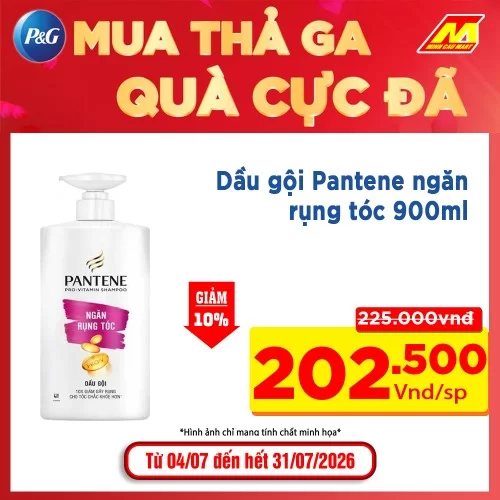 Dầu Gội Pantene Ngăn Rụng Tóc 900ml