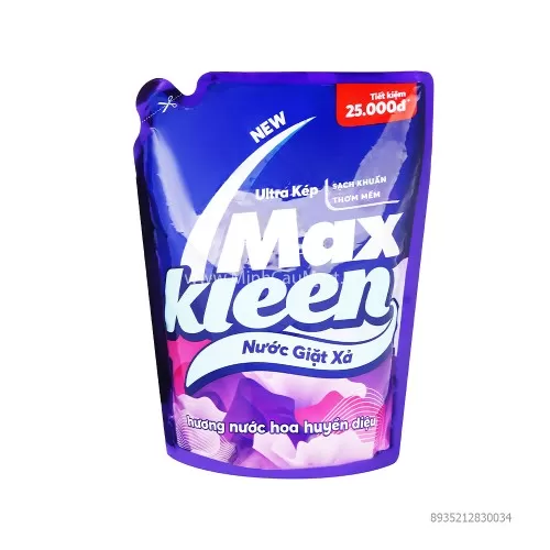Nước giặt - xả Max Kleen 2.4KG Gói Xanh  Nước giặt - xả Max Kleen 2.4KG Gói Xanh