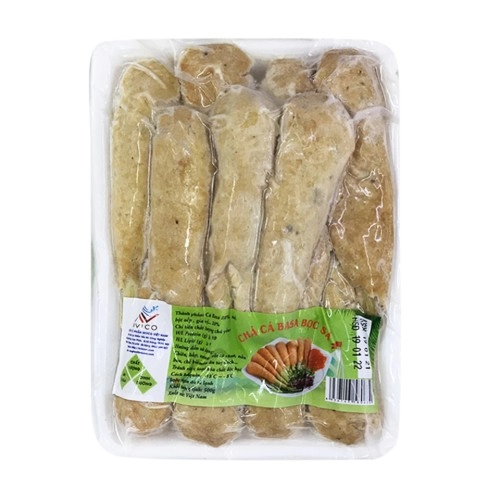 Chả Cá Ba Sa Bọc Sả INVICO 500g Chả Cá Ba Sa Bọc Sả INVICO 500g