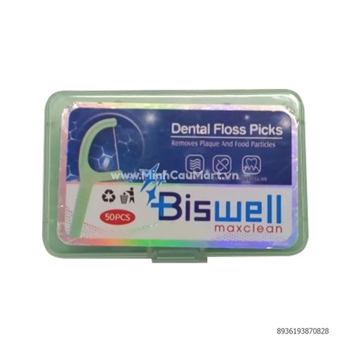 Hộp tăm chỉ nha khoa Biswell 50PCS 