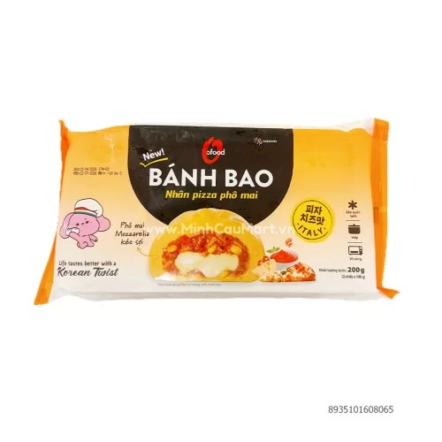 Bánh Bao Nhân Pizza Phô Mai Ofood 200G