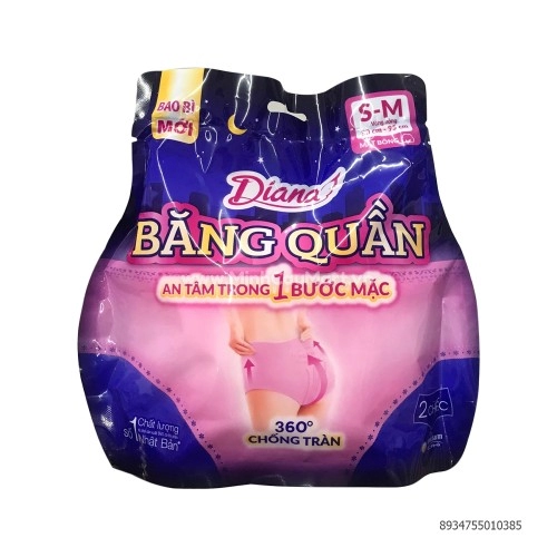 Băng quần Diana S-M ( Vòng hông 80cm- 95cm) 2 Chiếc Băng quần Diana S-M ( Vòng hông 80cm- 95cm) 2 Chiếc