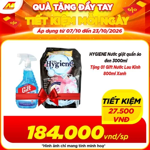 Nước giặt Hygien đậm đặc túi 3L