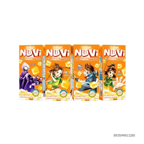 Sữa uống Nuvi có thạch hương cam 170ml