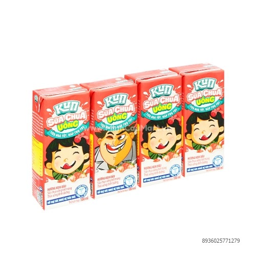 Sữa Chua Uống Kun Hương Kem Dâu 180ml Sữa Chua Uống Kun Hương Kem Dâu 180ml