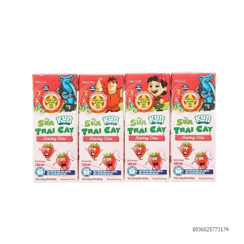 Sữa trái cây Kun hương dâu 180ml