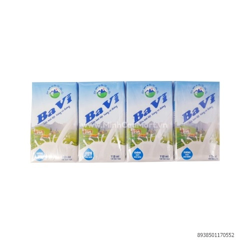 Sữa tươi Ba Vì có đường 110ml