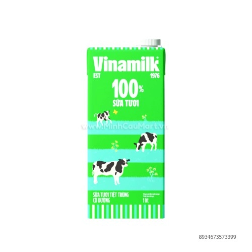 Sữa Tươi Vinamilk 100% Tiệt Trùng Vinamilk Có Đường 1L Sữa Tươi Vinamilk 100% Tiệt Trùng Vinamilk Có Đường 1L