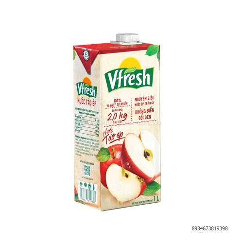 NƯỚC TÁO ÉP VFRESH 1L