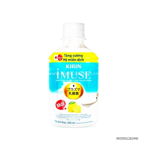 Nước Lợi Khuẩn Imuse Chai Vị Sữa Chua Và Chanh 280ml Nước Lợi Khuẩn Imuse Chai Vị Sữa Chua Và Chanh 280ml