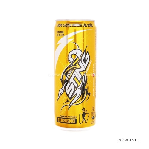 Nước Tăng Lực Sting Vàng Lon 330ml Nước Tăng Lực Sting Vàng Lon 330ml