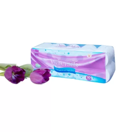 Giấy Vệ Sinh Watersilk 10c 3 Lớp Hồng Xanh