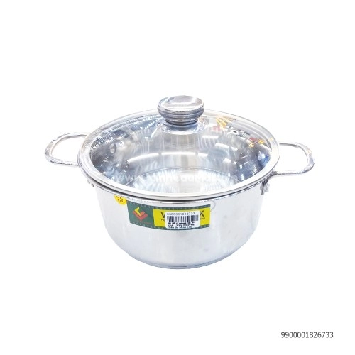 Nồi bếp từ VC nắp kính 22-3 đáy