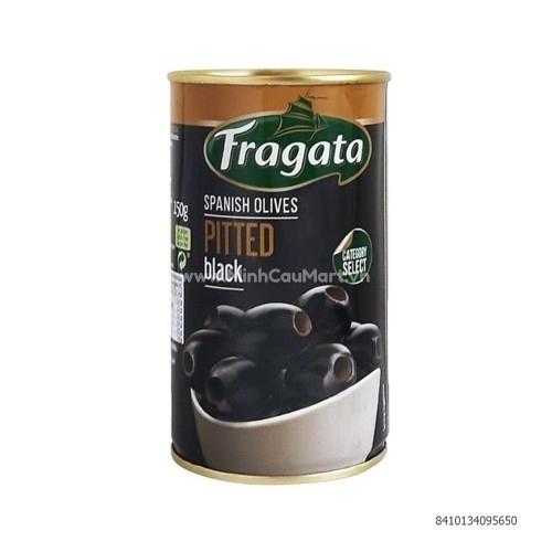 Trái ô liu đen tách hạt hiệu Fragata hộp 350g Trái ô liu đen tách hạt hiệu Fragata hộp 350g