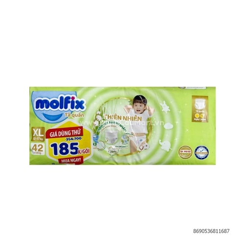 Tã Quần Molfix Xl 42 Miếng Tã Quần Molfix Xl 42 Miếng