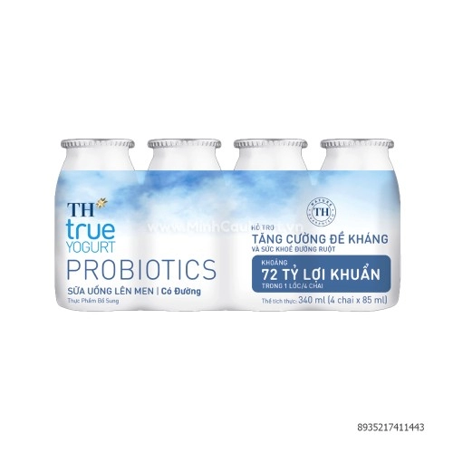 Sữa Uống Lên Men Có Đường TH True Yogurt Probiotics 340ML