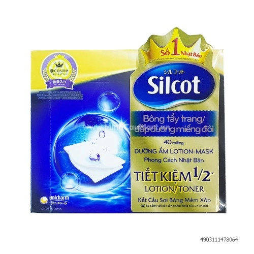 Bông tẩy trang Silcot miếng đôi 40-1807