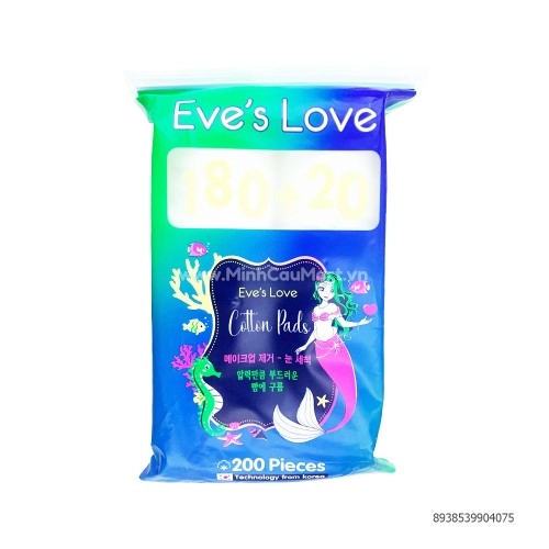 Bông tẩy trang Eve Love 200 miếng