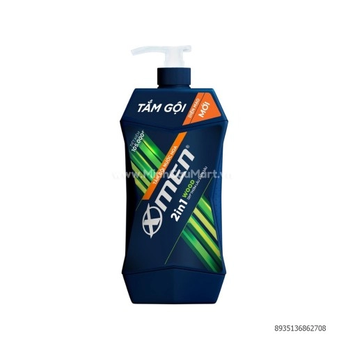 Tắm Gội Nước Hoa 2 Trong 1 XMen Wood 12h Thơm Lâu Sạch Sâu 900ml Tắm Gội Nước Hoa 2 Trong 1 XMen Wood 12h Thơm Lâu Sạch Sâu 900ml