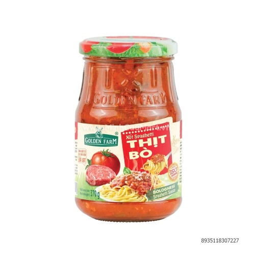 Xốt spaghetti thịt bò Golden farm 370g Xốt spaghetti thịt bò Golden farm 370g