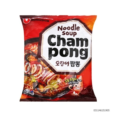 Mì Nongshim Champong Hải Sản Gói 124g