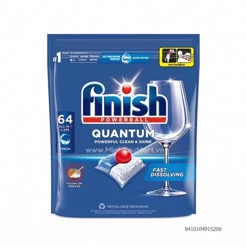 VRC Viên rửa chén chanh Finish Quantum 64v                                                                                                                                                                                                                