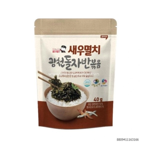 Rong biển vụn ăn liền cá cơm và tôm-Gwangcheon Captain Lee 40g