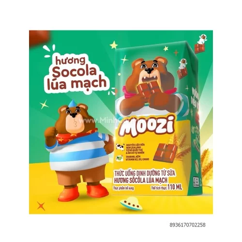 Sữa Moozi hương Socola Lúa Mạch 110ml