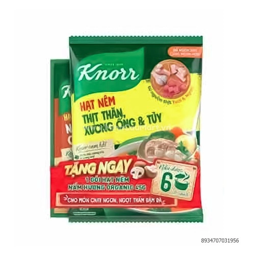 KNORR Hạt nêm từ thịt 400g (1+1 knorr 65g) tết