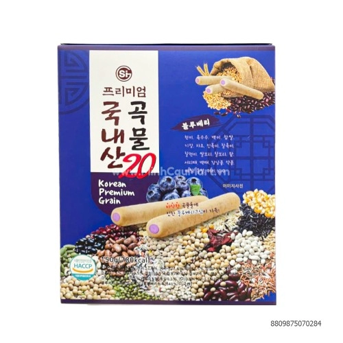 Bánh 20 loại hạt cao cấp HQ việt quất 150g Bánh 20 loại hạt cao cấp HQ việt quất 150g