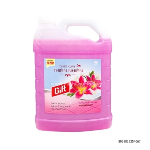 Gift Nước Lau Sàn Hương Hoa Lily 4.5lít