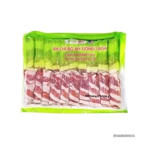 Ba Chỉ Bò Nhập Khẩu Mỹ 500Gr