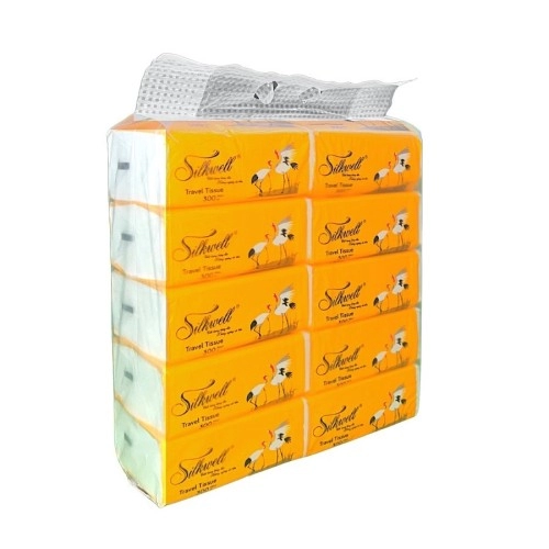 Giấy rút lụa Silkwell Sếu 100T 3 lớp lốc 10 gói Giấy rút lụa Silkwell Sếu 100T 3 lớp lốc 10 gói