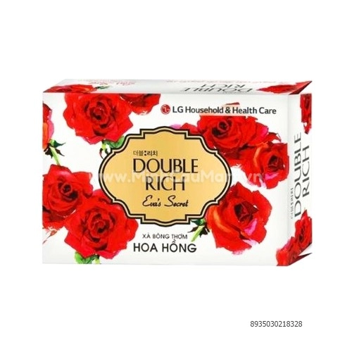 Xà Bông Cục Double Rich Hoa Hồng 90g Xà Bông Cục Double Rich Hoa Hồng 90g