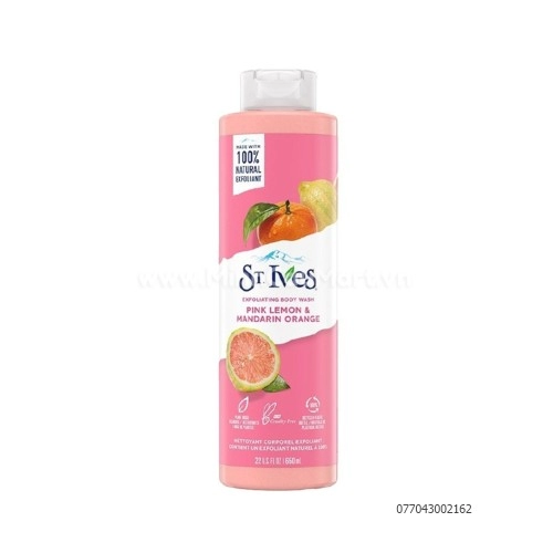 Sữa tắm ST.Ives Lemon 650ML Sữa tắm ST.Ives Lemon 650ML