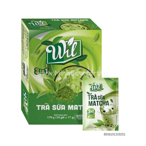 TRÀ SỮA WIL VỊ MATCHA 10 gói x 17g