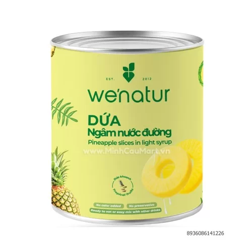 Dứa ngâm nước đường Wenatur 565g