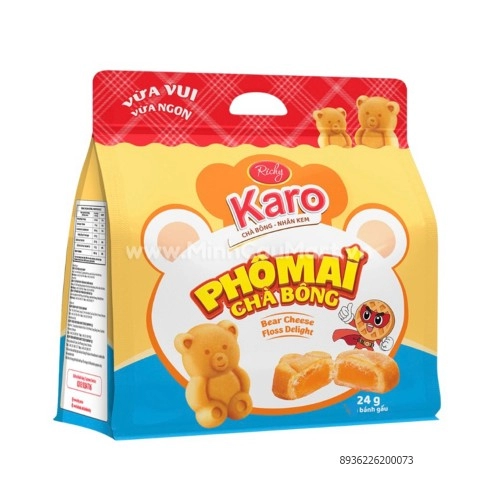 Bánh gấu Karo túi 8 bánh Bánh gấu Karo túi 8 bánh