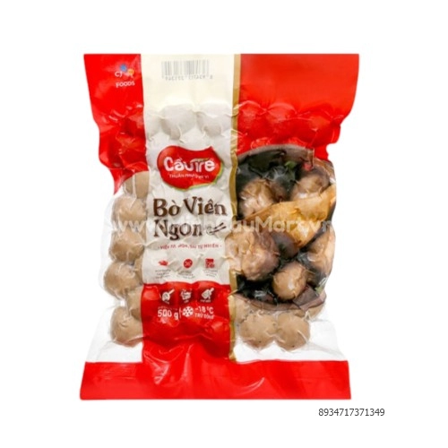 Bò Viên Ngon Cầu Tre 500g Túi Đỏ