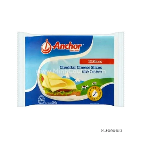 ANCHOR-Phô mai lát vị tự nhiên gói 200g (12 miếng) ANCHOR-Phô mai lát vị tự nhiên gói 200g (12 miếng)
