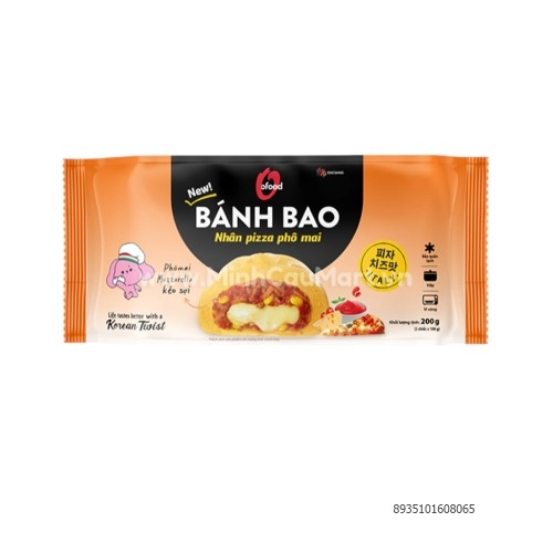 Bánh Bao Nhân Pizza Phô Mai Ofood 200G Bánh Bao Nhân Pizza Phô Mai Ofood 200G