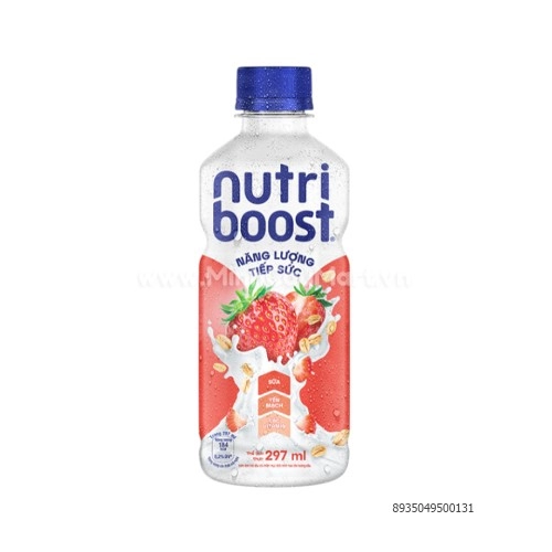Sữa trái cây Nutriboost Coca-cola hương dâu yến mạch 297ml
