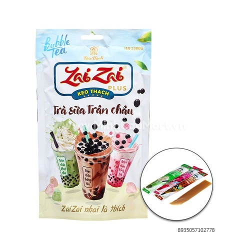 Thạch plus trà sữa trân châu 320gr Thạch plus trà sữa trân châu 320gr