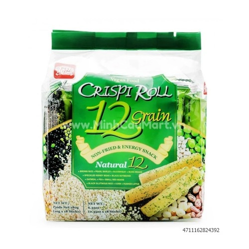 Bánh cuộn giòn dinh dưỡng 12 loại ngũ cốc 180g Bánh cuộn giòn dinh dưỡng 12 loại ngũ cốc 180g