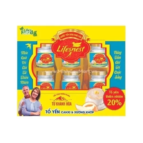 Hộp 6 Lọ Yến Sào Life Nest Canxi
