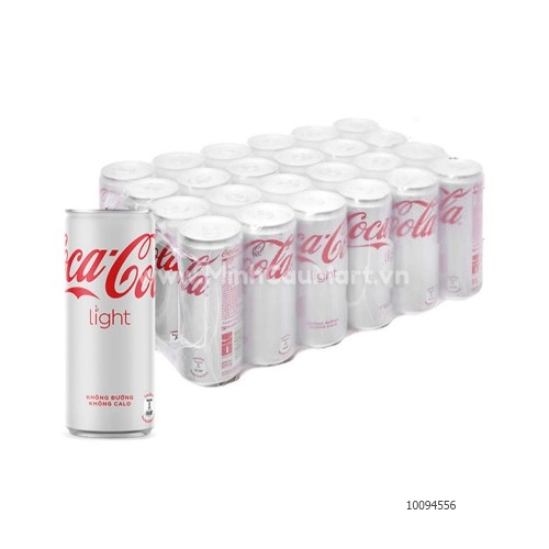 Coca Light Dành Cho Người Ăn Kiêng 24lon/1T Coca Light Dành Cho Người Ăn Kiêng 24lon/1T