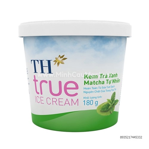 Kem hộp TH True Ice Cream trà xanh matcha tự nhiên 180g Kem hộp TH True Ice Cream trà xanh matcha tự nhiên 180g