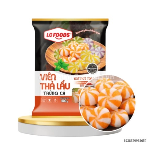Viên thả lẩu vị trứng cá LC 500g