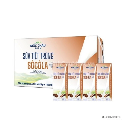 Sữa Mộc Châu tiệt trùng 180ml Hương Socola Sữa Mộc Châu tiệt trùng 180ml Hương Socola